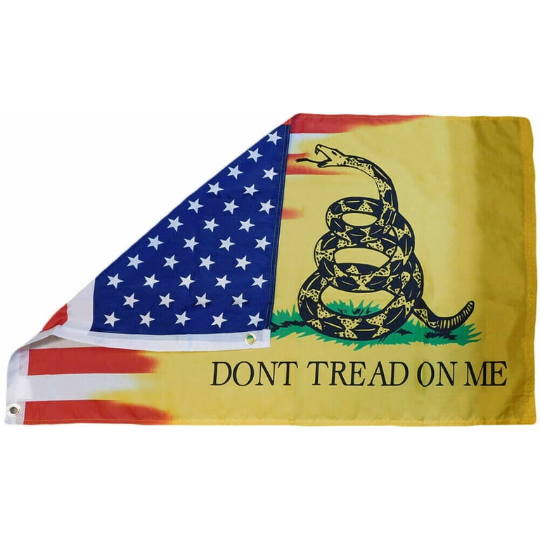 New USA Gadsden Don't Tread On Me Combo 3x5 3'x5' Woven Poly New USA Gadsden Don't Tread On Me Combo 3x5 3'x5' Woven Poly