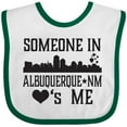 thumbnail image 3 of Inktastic Albuquerque New Mexico Someone Loves Me Skyline Boys or Girls Baby Bib, 3 of 4