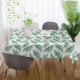 thumbnail image 6 of Tropical Palm Leaves Rectangle Tablecloth, Dust Proof Anti Wrinkle Wipeable Table Cloth Tabletop for of Dinner Kitchen Wedding Holiday Party 60"x108" Home Decor, 6 of 7