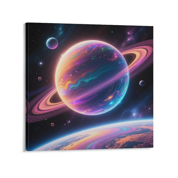 Galaxy Space Universe Planet Poster (58) Poster Cool Artworks Painting Wall Art Canvas Prints Hanging Picture Home Decor Posters Gift 28x28inch(70x70cm)