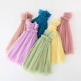 thumbnail image 4 of KPOPLK Girls Spaghetti Strap Dress Toddler Summer Dresses Kids Beach Casual Sundresses with Pockets(5-6 Years,Purple), 4 of 4