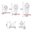 thumbnail image 2 of 105 Pack Picture Hangers For Hard Wall Concrete Wall Hanging Photo Frames Drywall Hook Art Painting, 2 of 4