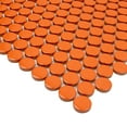thumbnail image 5 of Cirkel 11.46 in. x 12.4 in. Glossy Orange Porcelain Mosaic Wall and Floor Branded Tile (9.87 Sq. ft./Case) (10-pack), 5 of 6