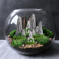 thumbnail image 4 of Ensemble Décoratif Miniature Montagne, Modèle en Résine pour Paysage, Roche, Accessoires de Jardin Intérieur, 8 Pcs, 4 of 8