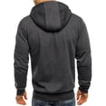thumbnail image 4 of Htwon Hoodies for Men Mens Plain Hoodie Hooded Zip Up Jacket Men's Sports Hoodies for Men, 4 of 8