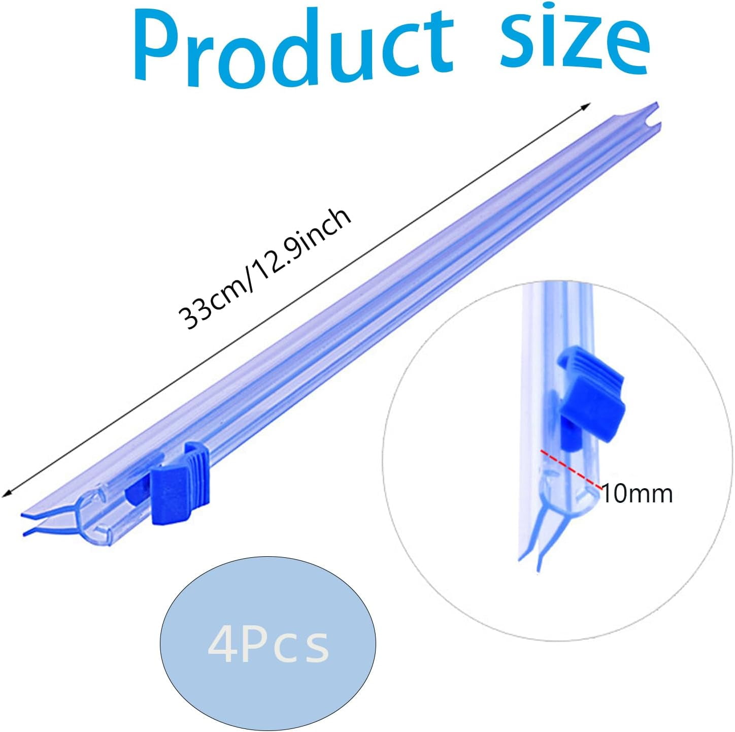 4 Pcs Slide Cutter,Slide Cutter Replacement Fit,Self-Adhesive Two-Way Sliding Cutter,Suitable for 12.5 inches Wide Plastic Wrap, Aluminum foil, Barbecue, Baking Paper, etc