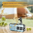 thumbnail image 6 of Hand Crank Solar Radio, Solar Powered Radio with Hand Crank, Emergency Solar Weather Radio, Portable 2000mAh Emergency Radios, USB/Solar/Hand Crank Charging, Battery Operated (Style2-F), 6 of 10