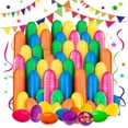 thumbnail image 6 of 50 Pack Fillable Easter Eggs 2.25'' Plastic Eggs Empty For Easter Egg Hunt, Halloween Party Favor, Multicolored Eggs, 6 of 6