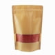 thumbnail image 2 of 100 Pack Kraft Paper Bags with Window, 10x15cm, Resealable Zip Lock for Food Storage, Stand-Up Pouches, 2 of 5