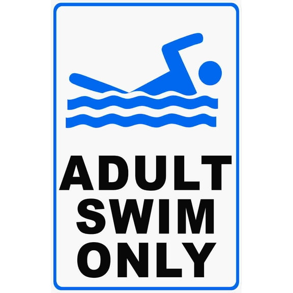 Adult Swim Only Sign