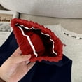 thumbnail image 3 of Girls Jeans, Casual Loose Flare Elastic Waist Lace Edge Pants, 3 of 6