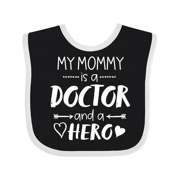 Inktastic My Mommy is a Doctor and a Hero Boys or Girls Baby Bib