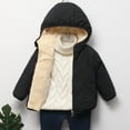 thumbnail image 3 of Povozer Baby Girls Winter Fleece Coat Toddler Puffer Jacket Infant Outerwear(Black,4-5Y), 3 of 3