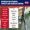 thumbnail image 4 of Penn Carnage III Boat Conventional Spinning Fishing Rod, 7’, Loads 40 – 80 Lbs, Black, 4 of 12