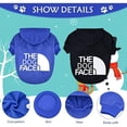 thumbnail image 3 of Dog Sweatshirt Hoodie 2 Pack Pet Puppy Sweaters for Small Dogs Girl Boy Chihuahua Doggie Clothes Outfit Apparel Cats Clothing Coats (Black+Blue, Medium), 3 of 5