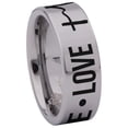 thumbnail image 3 of Faith Hope Love Tungsten Carbide Ring, 3 of 9
