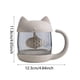 thumbnail image 3 of pstuiky Vaso de agua con filtro para gatos, vaso de vidrio con diseño de gatos, taza de té de limón, 3 of 9