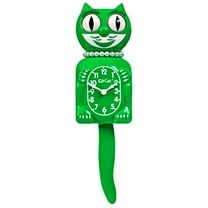 Classic Green Lady Kit Cat Clock 15.5" Full Size Retro Style Kit-Cat Klock Moving Eyes and Tail Made in the USA NEW
