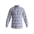 thumbnail image 5 of Burnside Men's and Big Men's Modern Fit Plaid Flannel Shirt with Long Sleeves, Sizes S-2XL, 5 of 5