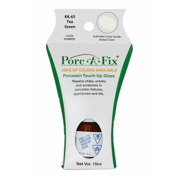 Porc-A-Fix Touch-Up Repair Glaze Paint to Match Kohler, Tea Green (KK-65)