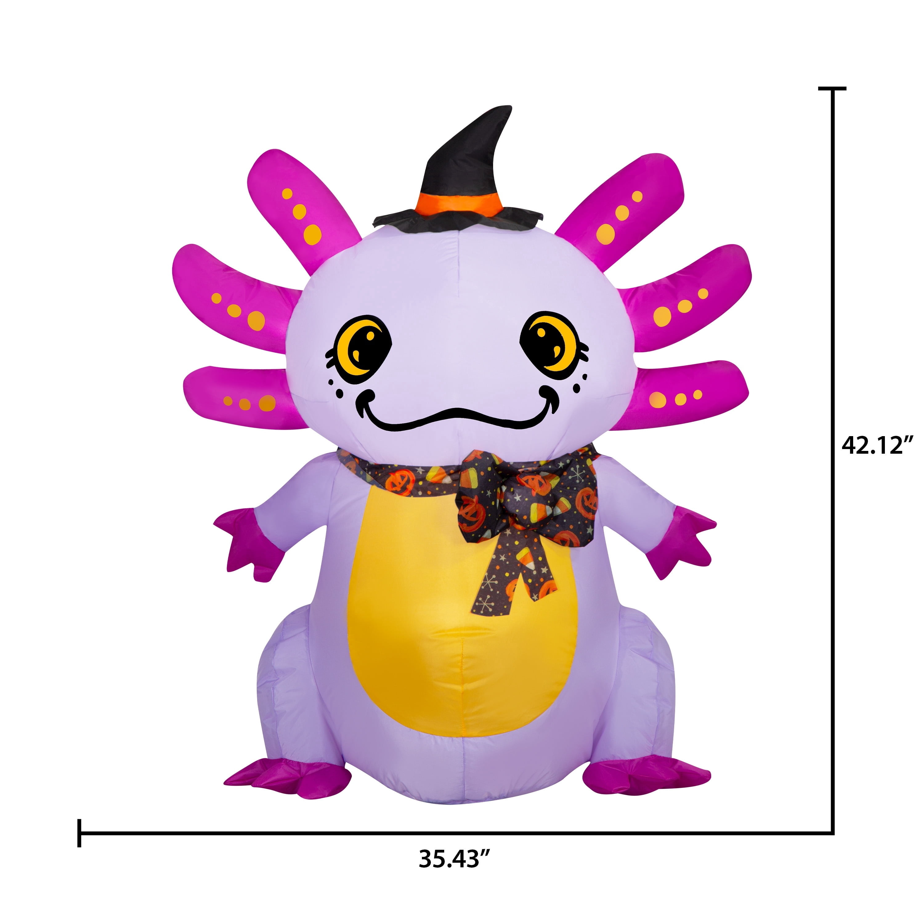 Axolotl Airblown Yard Inflatable, Multicolor, 3.5', Halloween by Way To Celebrate