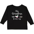 thumbnail image 3 of Inktastic My Grandma Loves Me- Heart Grandchild Boys or Girls Long Sleeve Toddler T-Shirt, 3 of 5