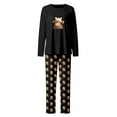 thumbnail image 4 of Bibifish Womens Pajama Set Home Comfort Animal Print Lapel Collar Short Sleeve Tops With Long Pants Elastic Waist Two Piece Sleepwear Set, 4 of 4