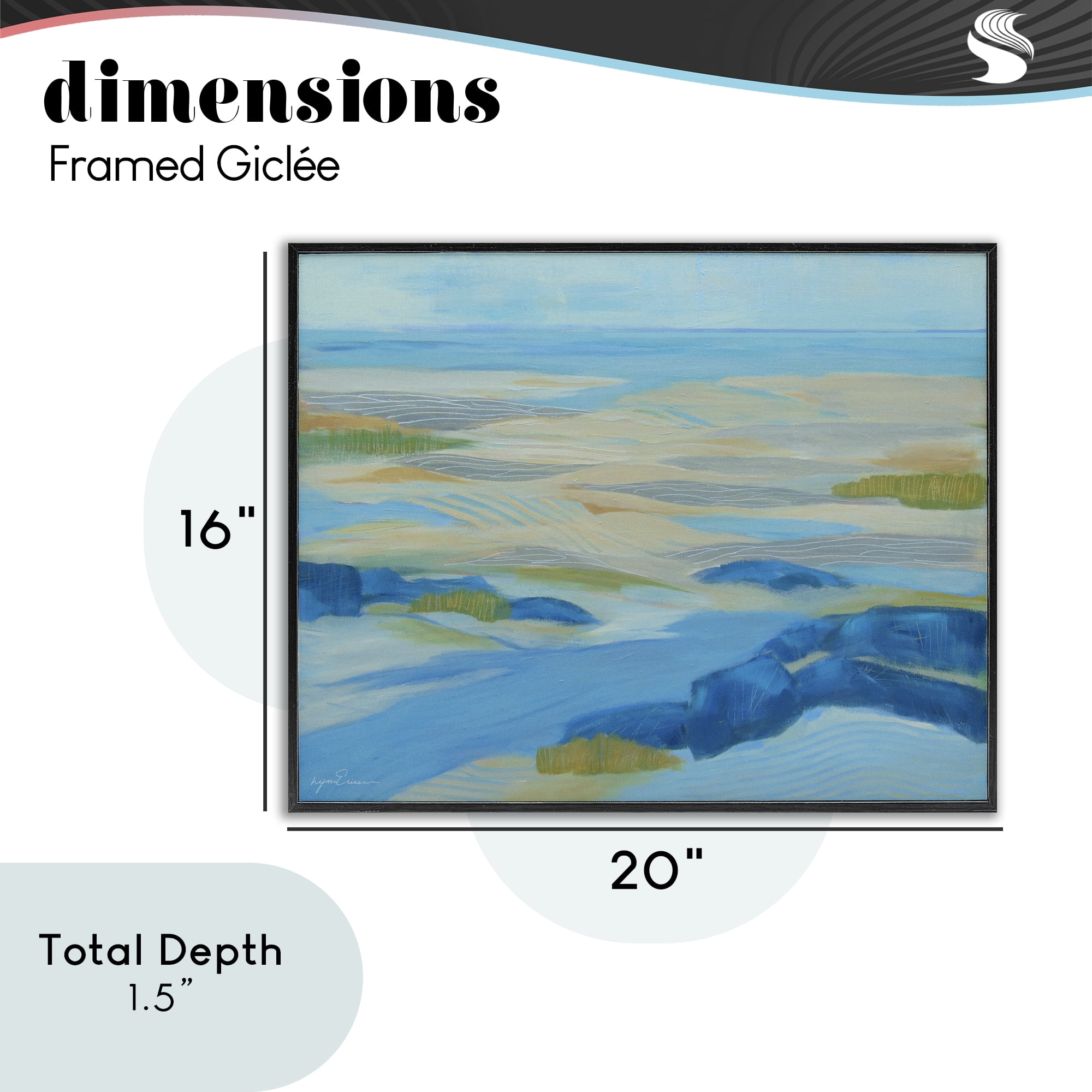 Stupell Industries Coastal Walk Among Dunes Black Framed Giclee Art, design by Lynn Ericson Fine Art