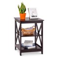 thumbnail image 2 of Costway 2PC 3-Tier Nightstand End Table Storage Display Shelf Living Room Furni Espresso, 2 of 10
