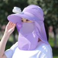 thumbnail image 1 of FUZHIQ Women's UV Protection Sun Hat with Fan & Removable Face Flap, Wide Brim Cooling Hat for Fishing, Cycling, Beach, Summer Outdoor, 1 of 3