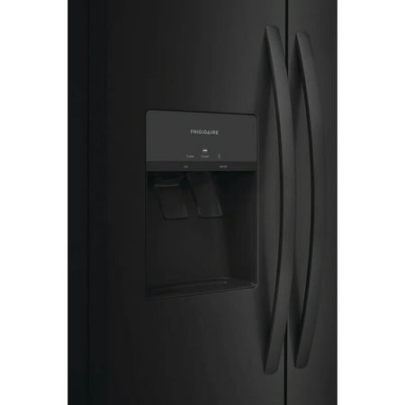 Frigidaire - 25.6 Cu. Ft. Side-by-Side Refrigerator - Black