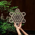 thumbnail image 3 of Cubo de Metatron Arte de Pared de Madera 29cm, Geometría Sagrada Arte de Pared Rejilla Colgante Escultura de Pared Símbolo de Chakra Yoga Meditación Decoración del Hogar Regalos Espirituales esquí esquí Gafas de esquí, 3 of 5