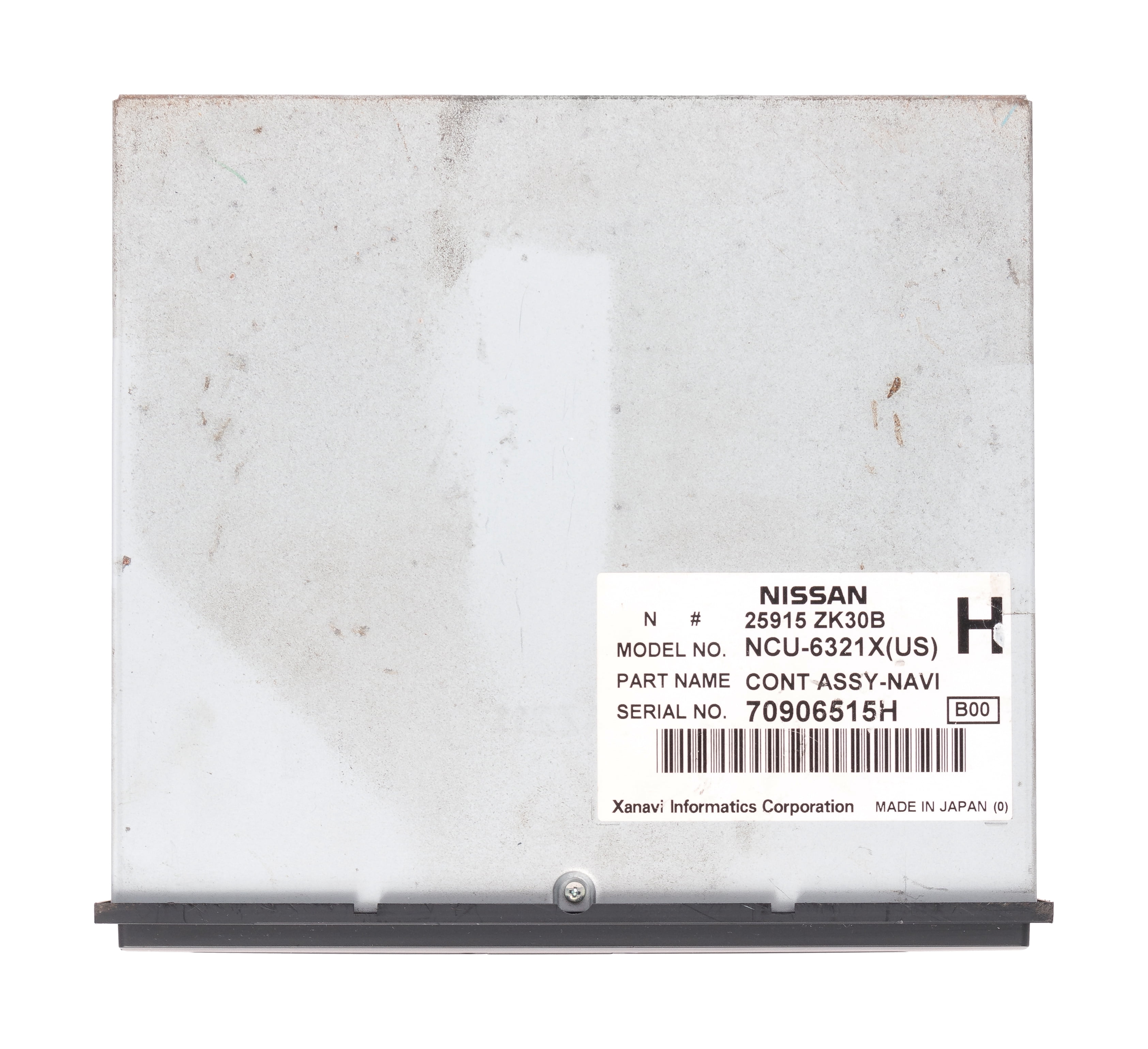 Restored 20072008 Nissan Maxima Remote GPS DVD Navigation Data Player Part ID 25915ZK30B (Refurbished)