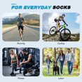 thumbnail image 7 of Lohol Mens Ankle Running Socks, Athletic Cushioned Low Cut Moisture Wicking Cotton Short Sports Socks, 6 Pairs, 7 of 7