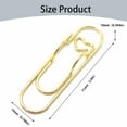 thumbnail image 3 of Tyeign Heart Pen Clip, Portable Paper Clips, Notebook Pen Holder, Cute Journal Accessory - office Essentials, 3 of 9