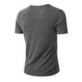 thumbnail image 6 of TKYCMSUAKI Men's Ribbed Knit T-Shirts Short Sleeve Crewneck Solid Tshirt Trendy Textured Pullover Tees Summer Comfy Casual Shirts, 6 of 8