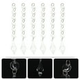 thumbnail image 6 of Narrster 20pcs Chandelier Gems Hanging Clear Ornaments Crystal Drops Window DIY Parts, 6 of 10