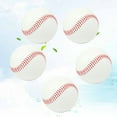 thumbnail image 1 of OULII 5 Pcs Baseball Pratique Baseballs Liège Composite pour Pratique Intérieure et Extérieure, 1 of 8