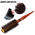 thumbnail image 3 of Cepillo de pelo redondo con cerdas de jabalí, cepillo para rizar el cabello profesional de salón grande, ideal para cabello grueso, largo y rizado, agregar volumen y brillo(#12) Ecomeon  no, 3 of 4