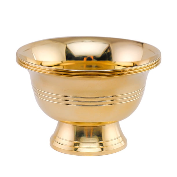 Candelabro de cobre para lámpara de mantequilla de Buda, soporte para velas para templos
