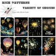 thumbnail image 5 of Noctilucent Scratch Rainbow Painting Art Paper Scratch Painting Art Set for Kids & Adults Creative Scratch Decorative Painting with 5 Tools (Firework & Hot Air Balloon), 5 of 7