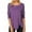 Purple, variant on Patlollav Womens T-Shirt Fashion Solid Loose Long Sleeve Blouse Round-Neck Casual Tops