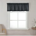 thumbnail image 6 of Better Homes & Gardens Linen Blend Light Filtering Rod Pocket Kitchen Curtain Tiers and Valance, Set of 3, Rich Black, 60 W x 36 L, 6 of 8