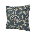 thumbnail image 2 of YFYANG Square Decorative Throw Pillow Case (Without Pillow Insert), Vintage Flower Vine Graffiti Bedroom Sofa Car Cushion Cover, 18"x18", 2 of 9
