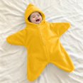 thumbnail image 2 of EnJoCho Baby Starfis𝗁 Onesi𝖾, Cozy Star Baby Swaddle Bag, Baby Soft Fleece Romper, Fall Winter Warm Outfits 3-12M, 2 of 5