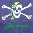 thumbnail image 3 of CafePress - Arrish Irish Pirate Skull And Crossbones Women's D - Womens Tri-blend T-Shirt, 3 of 4