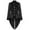 Black, variant on Viikei Mens Coats Outerwear Winter Mens Winter Coats Men Patchwork Turn-down Collar Long-sleeved Costume Cosplay Swallow-tailed Coat