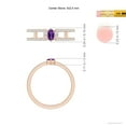 thumbnail image 4 of ANGARA Natural Marquise Amethyst Parallel Split Shank Ring with Accents in 14K Rose Gold for Women (Size-5x2.5mm) | February Birthstone, Anniversary, Jewelry Gift for Women | Natural Amethyst Ring, 4 of 9