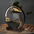 thumbnail image 3 of Desktop Water Fountain Indoor Waterfall with Atomizer & LED Table Decor Fountain, 3 of 20