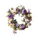 thumbnail image 5 of Coronas de peonías para puerta principal, corona de primavera/verano, flores artificiales de 15 pulgadas para Púrpura, 5 of 8
